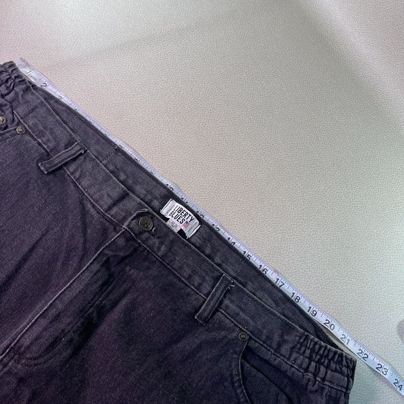 4 Pair KingSize Big Mens Jeans 44 x 27 (Hemmed) Elastic Insert Waist Blue Denim - Picture 6 of 16